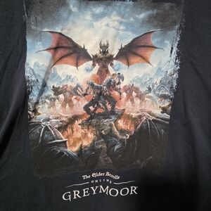 LootWear Exclusive Elder Scrolls Greymoor Graphic Tee (Grey, 2XL)
